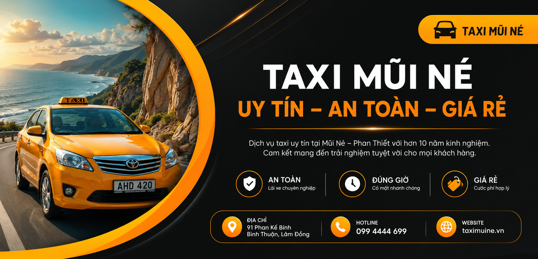Dịch vụ taxi Mũi Né